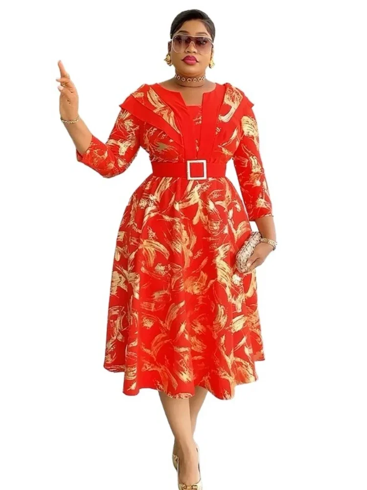 Dashiki African Dresses for Women Summer Autumn Elegant African Long Sleeve V-neck Polyester Party Evening Midi Dress Outfits
Dashiki African Dresses for Women Summer Autumn Elegant African Long Sleeve V-neck Polyester Party Evening Midi Dress Outfits