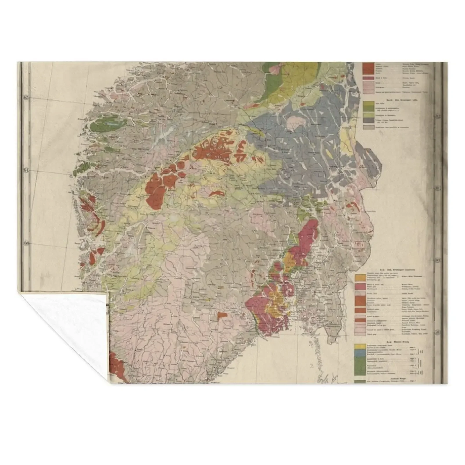 Vintage Geological Map of Norway (1878) Throw Blanket Soft Plush Plaid Polar Blankets For Baby Plaid on the sofa Blankets
Vintage Geological Map of Norway (1878) Throw Blanket Soft Plush Plaid Polar Blankets For Baby Plaid on the sofa Blankets