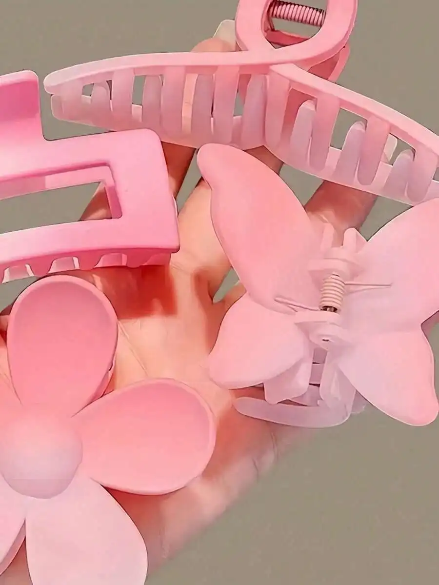 8pcs Pink Ombre Hair Clips Set Flower Butterfly Geometric Claw Clips For Women
8pcs Pink Ombre Hair Clips Set Flower Butterfly Geometric Claw Clips For Women