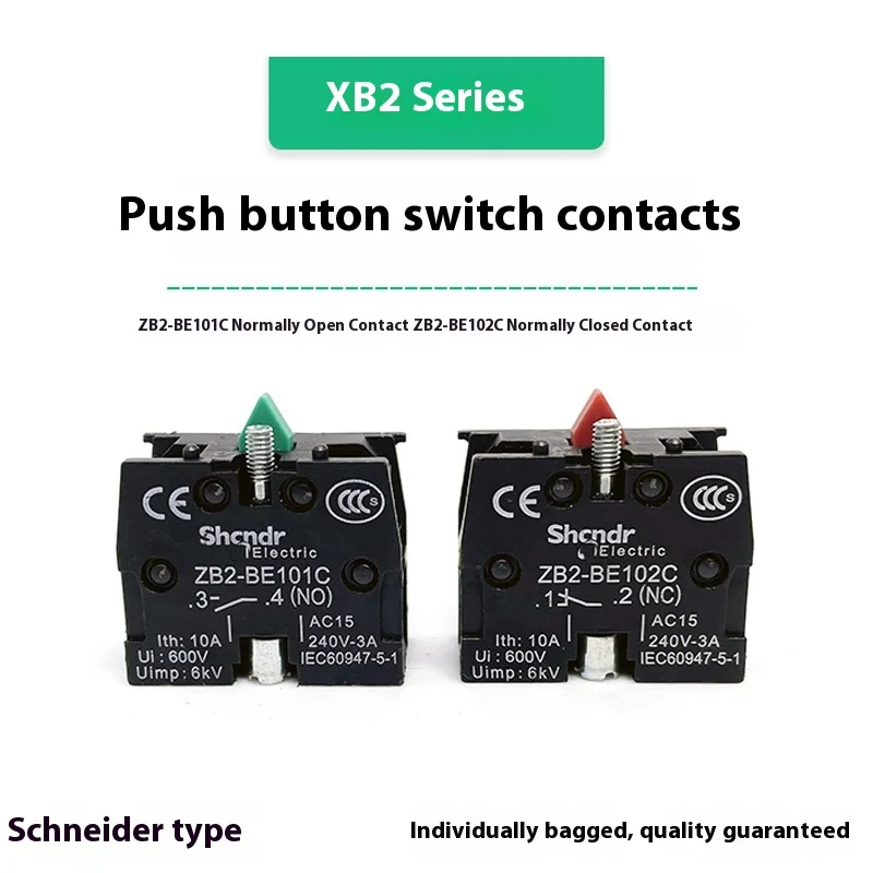 Кнопочный вспомогательный контакт Schneider ZB2-BE 101C ZB2-BE 102C Зеленый контакт Нормально открытый Нормально закрытый Новый оригинал
Кнопочный вспомогательный контакт Schneider ZB2-BE 101C ZB2-BE 102C Зеленый контакт Нормально открытый Нормально закрытый Новый оригинал