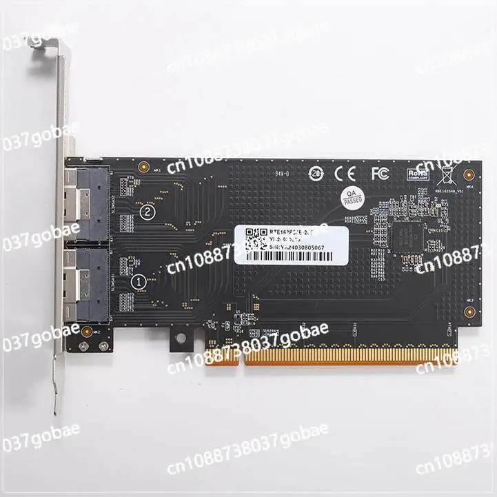 Новая высокопроизводительная внешняя графическая карта с интерфейсом PCIe4.0 x16 для адаптера SlimSAS 8654 задней установки (полувысотная)
Новая высокопроизводительная внешняя графическая карта с интерфейсом PCIe4.0 x16 для адаптера SlimSAS 8654 задней установки (полувысотная)