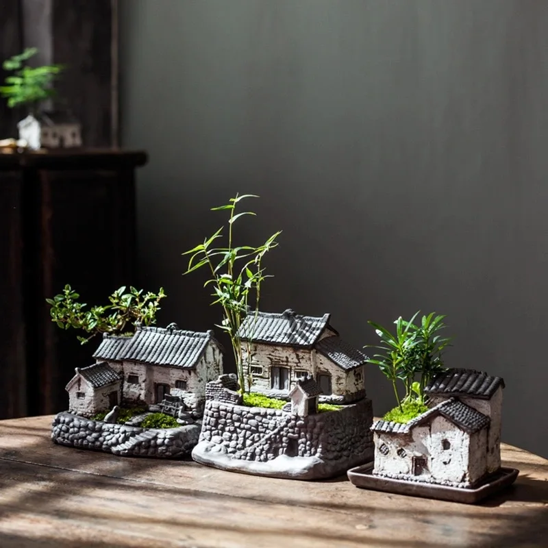 Lazy flower pot ceramic house potted creative bamboo water raising desk fortune tree ornaments indoor plant bonsai decoration
Lazy flower pot ceramic house potted creative bamboo water raising desk fortune tree ornaments indoor plant bonsai decoration