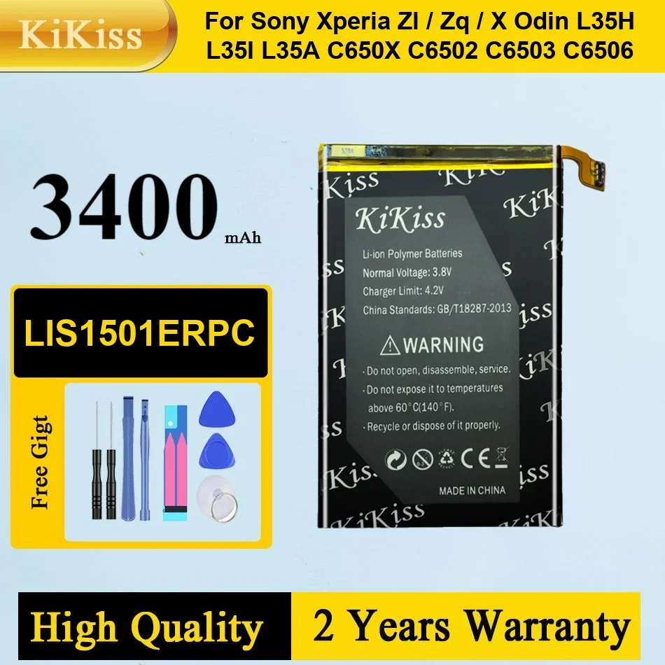 NEW LIS1501ERPC Li-ion Phone Battery for Sony Ericsson Xperia ZL L35H Lt35i C6503 C6506 C6502 Batteries Bateria + Free Tools
NEW LIS1501ERPC Li-ion Phone Battery for Sony Ericsson Xperia ZL L35H Lt35i C6503 C6506 C6502 Batteries Bateria + Free Tools