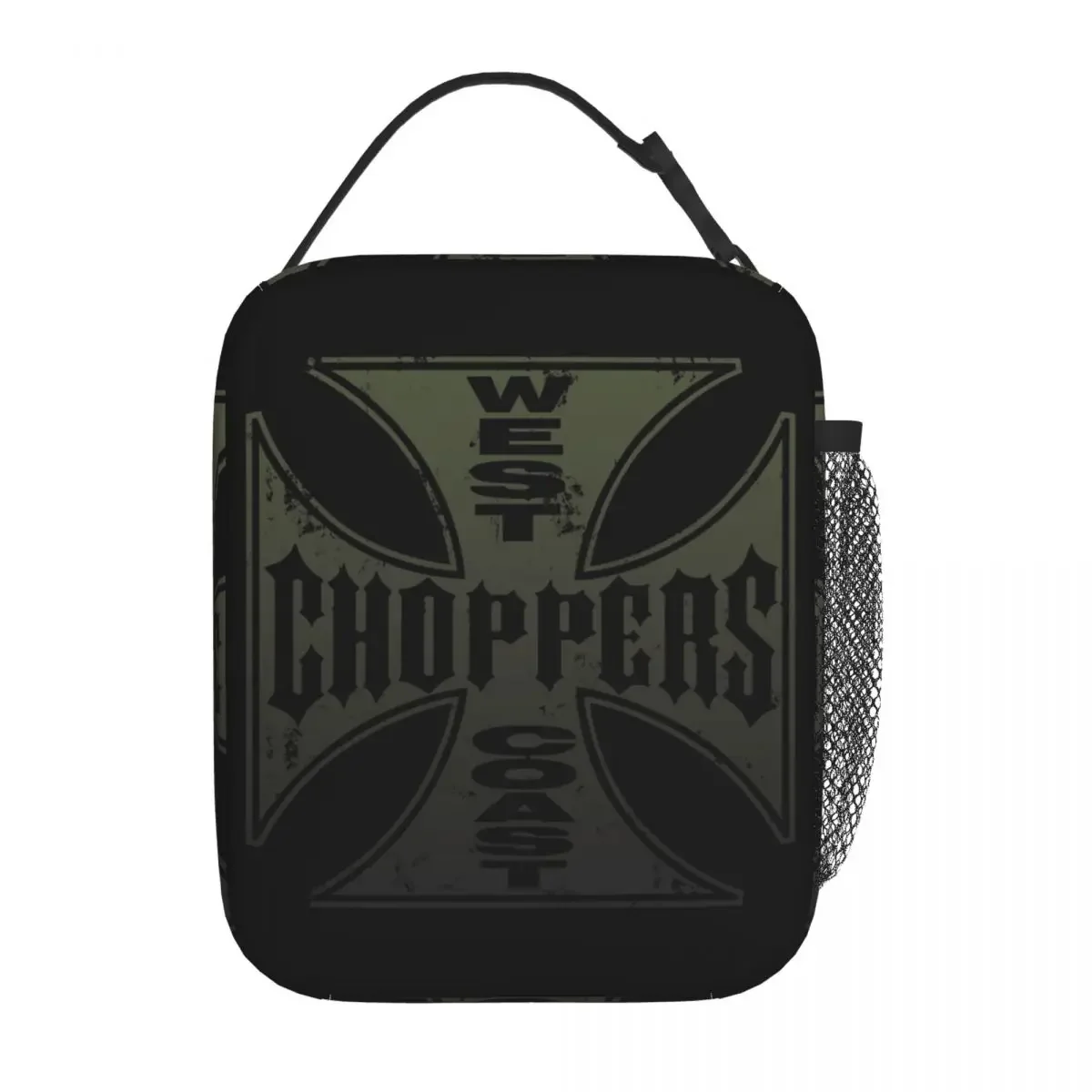 Custom West Coast Chopper Iron Cross Lunch Bag Men Women Cooler Warm Insulated Lunch Boxes for Children School
Custom West Coast Chopper Iron Cross Lunch Bag Men Women Cooler Warm Insulated Lunch Boxes for Children School