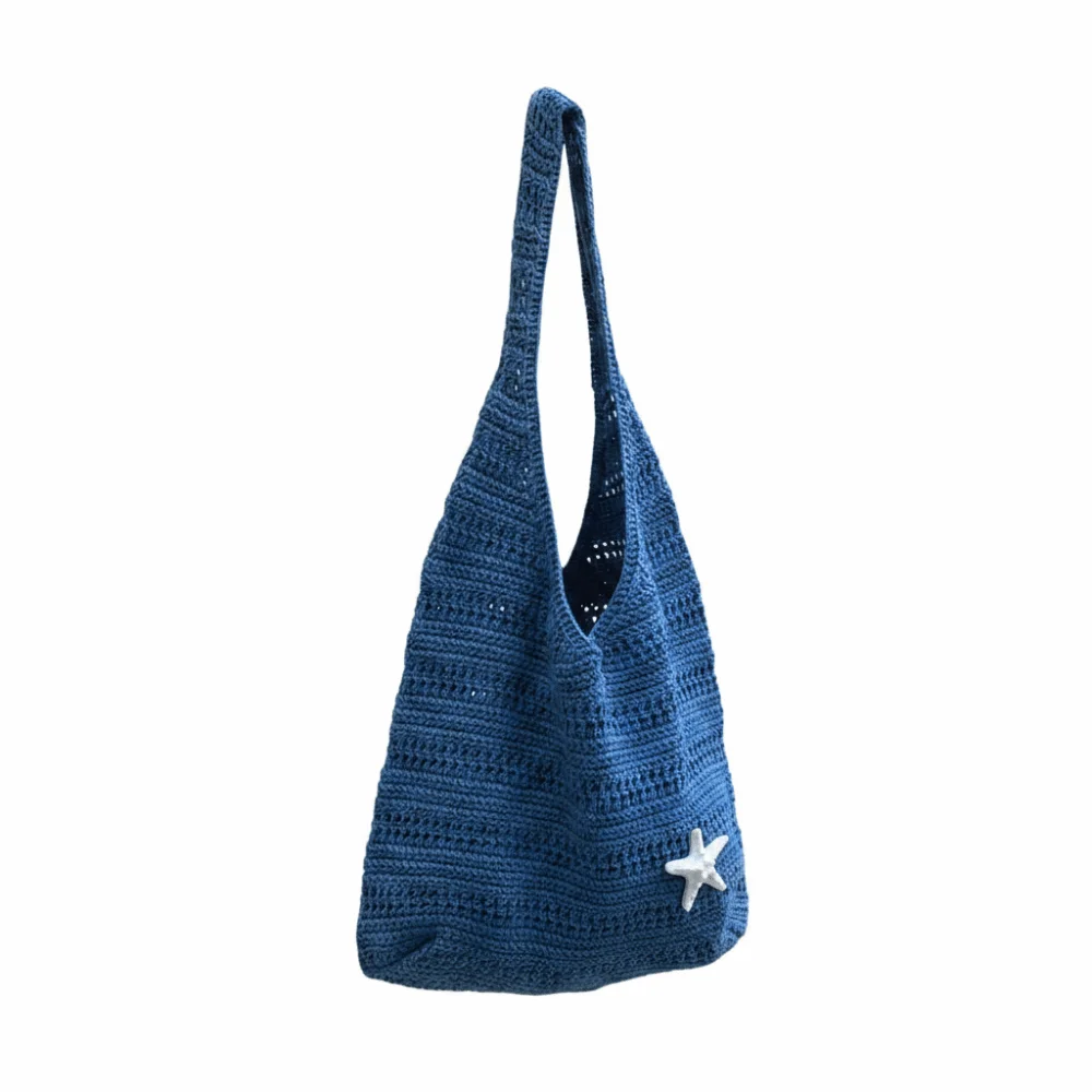 Lightweight Starfish Decor Crochet Tote Foldable Intricate Hollow-out Pattern Large Capacity Knit Shopper Versatile Solid Color
Lightweight Starfish Decor Crochet Tote Foldable Intricate Hollow-out Pattern Large Capacity Knit Shopper Versatile Solid Color