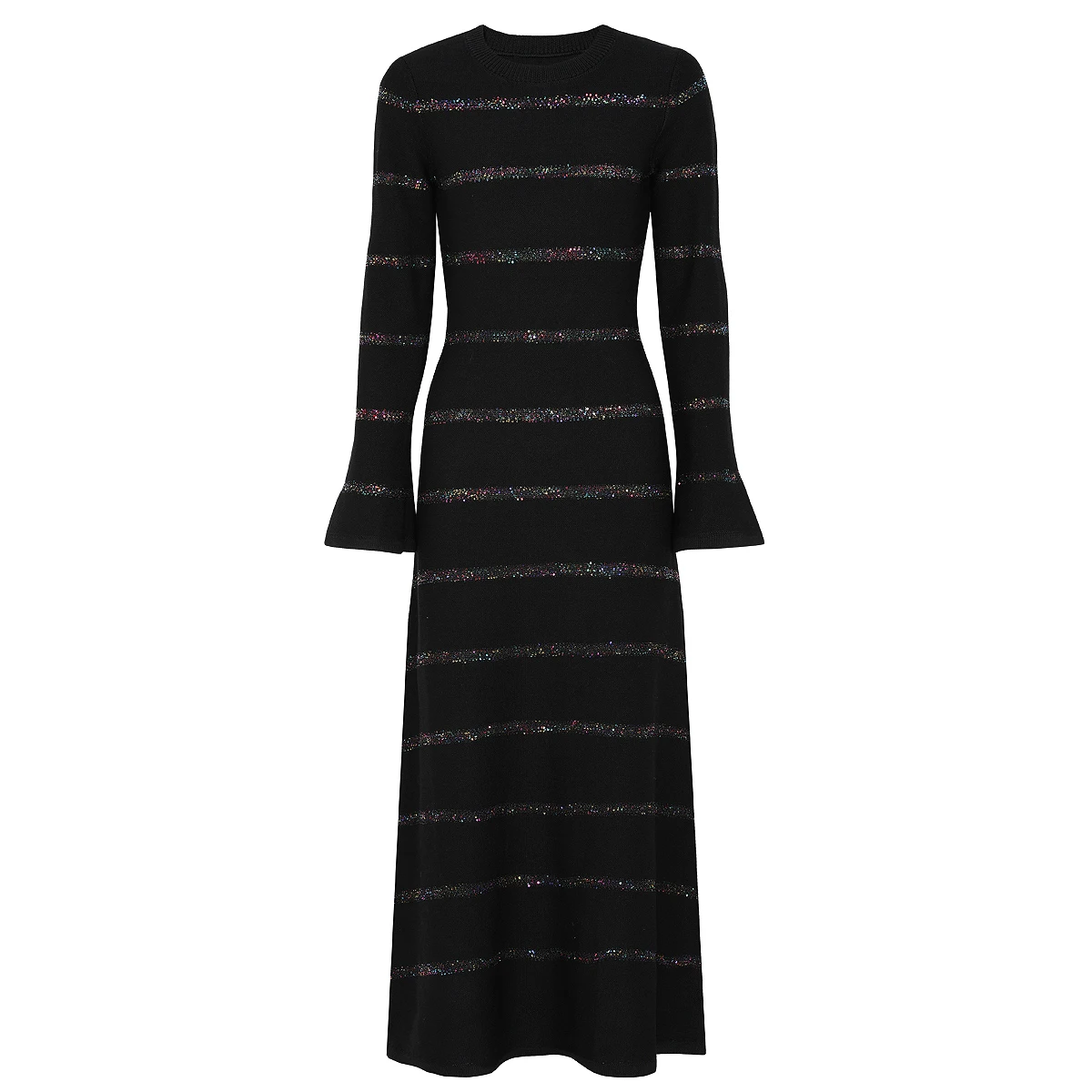 High End Spring And Autumn New Fashionable Temperament Commuting Knitted Striped Round Neck Slim Fit Long Sleeved Dress
High End Spring And Autumn New Fashionable Temperament Commuting Knitted Striped Round Neck Slim Fit Long Sleeved Dress