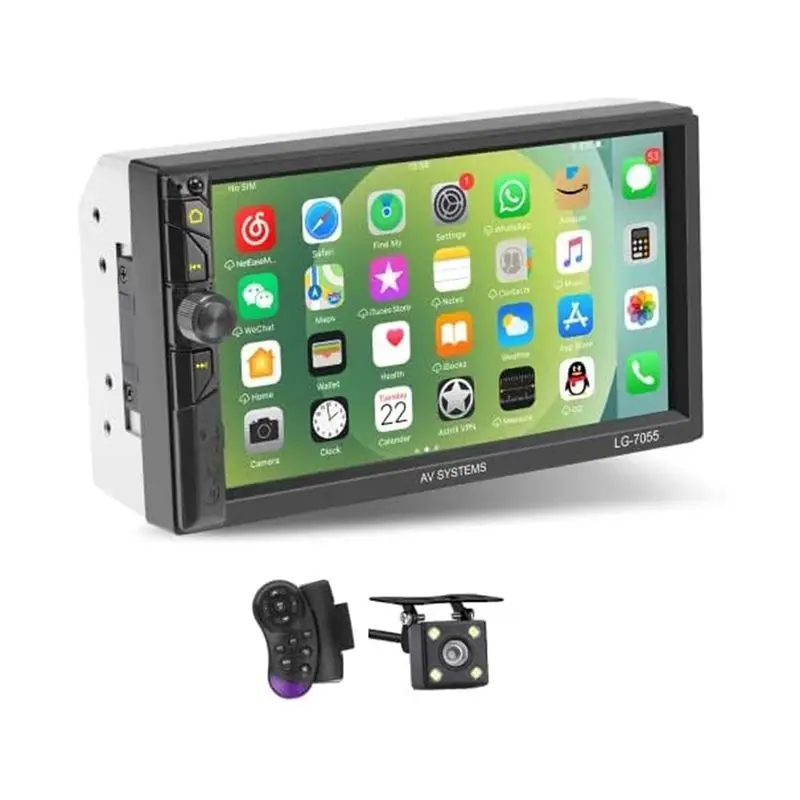 Double DIN Car Audio Car Audio As Shown Touch Screen Audio With Reversing Camera, Carplay-X67A
Double DIN Car Audio Car Audio As Shown Touch Screen Audio With Reversing Camera, Carplay-X67A