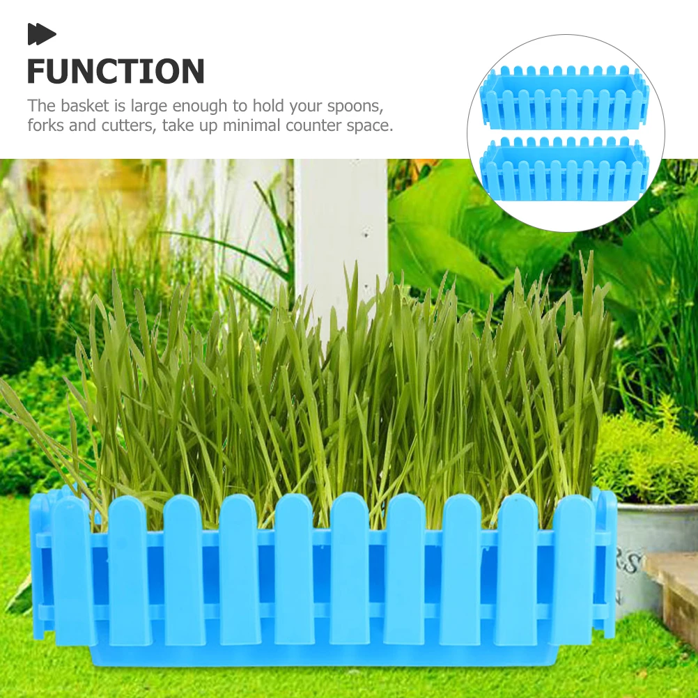 2 Pcs Green Rectangular Fence Planter Boxes 29 7x10 5x13 cm Durable Plastic Planters for Garden Bonsai Succulents
2 Pcs Green Rectangular Fence Planter Boxes 29 7x10 5x13 cm Durable Plastic Planters for Garden Bonsai Succulents