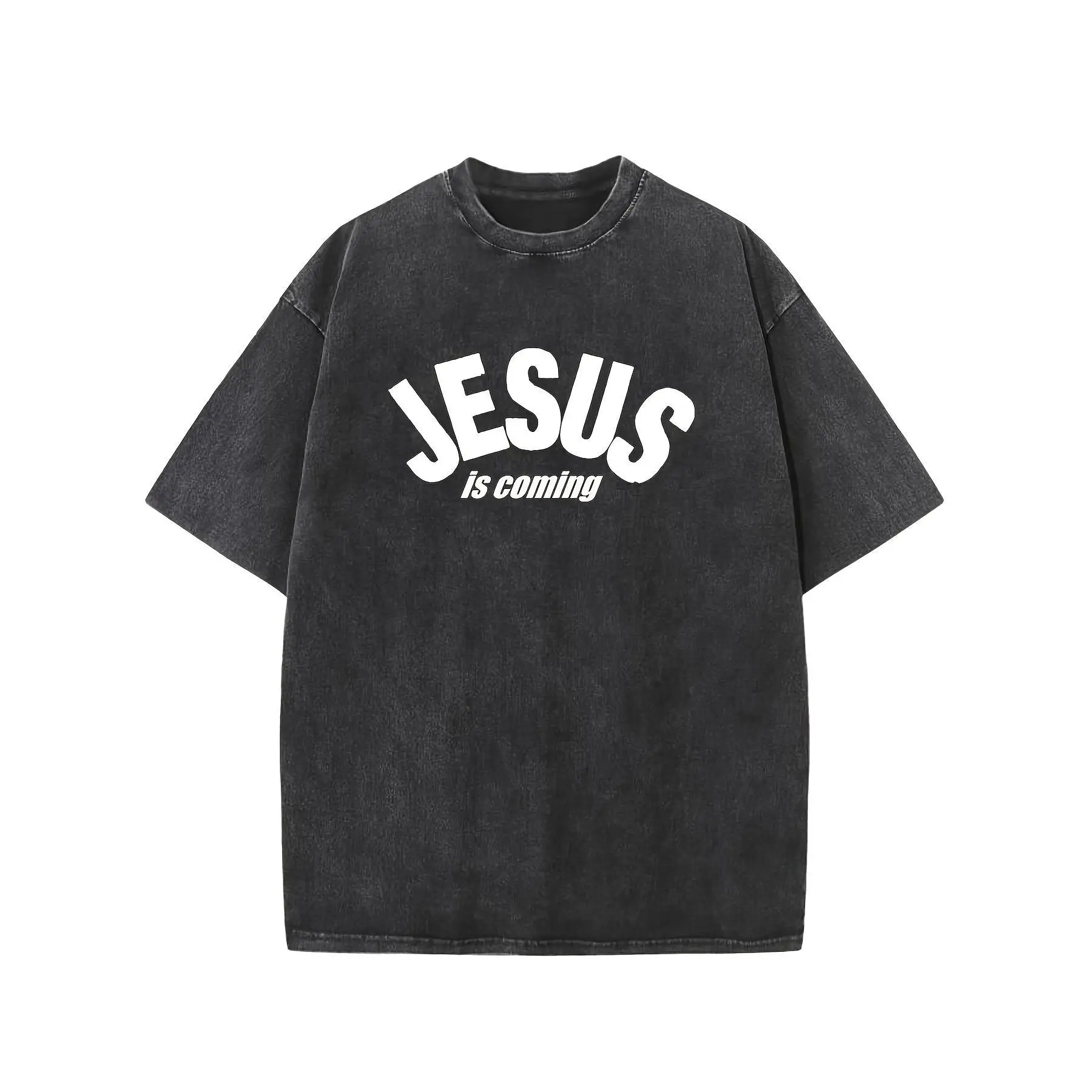 Christian T-Shirt Unisex Washed Retro "JESUS IS COMING" Graphic Tee Religious Faith Inspirational Cotton Top Gift
Christian T-Shirt Unisex Washed Retro "JESUS IS COMING" Graphic Tee Religious Faith Inspirational Cotton Top Gift