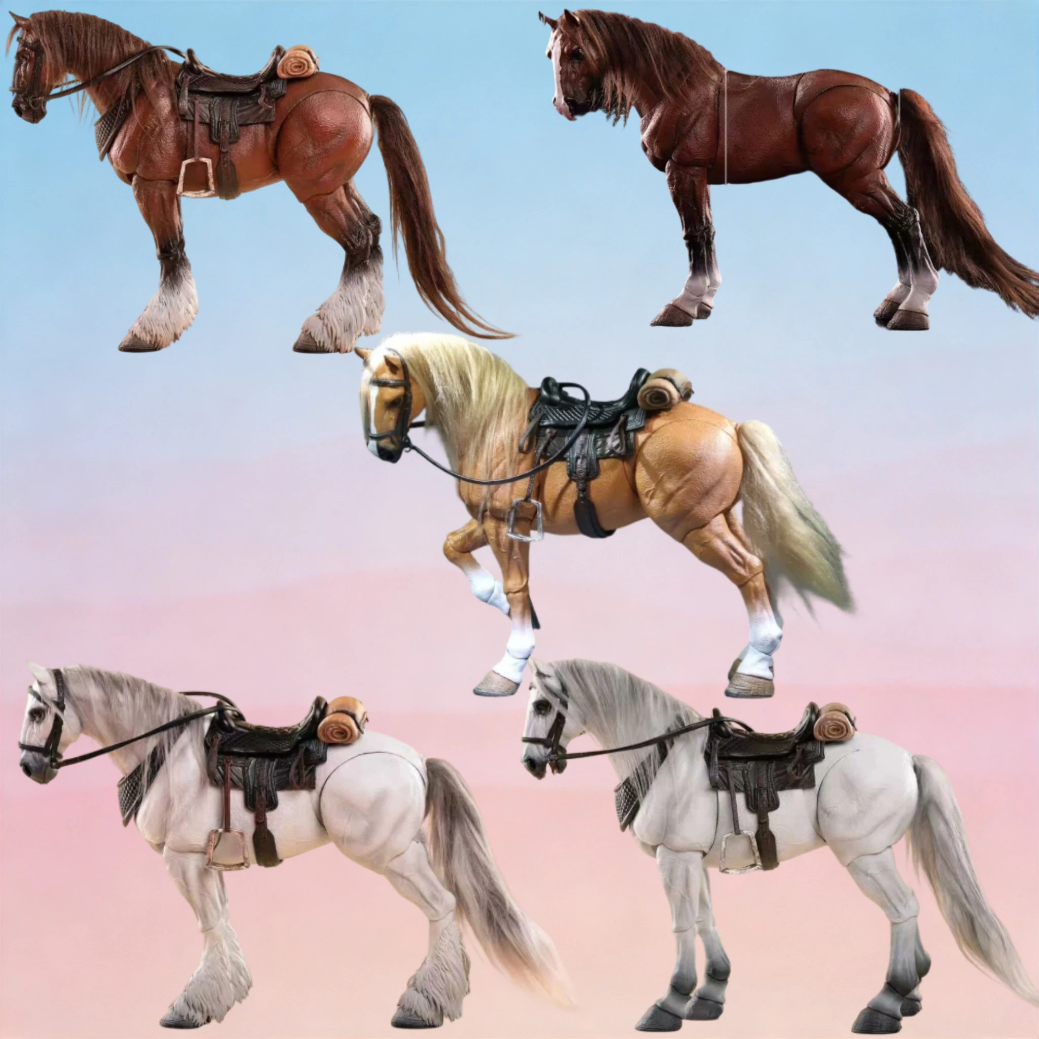 В наличии: Коллекционная фигурка Yu Toy Basic Horse D20 Wasteland Series 1/12 с подвижными суставами, набор аксессуаров для бронированного боевого коня, подарок
В наличии: Коллекционная фигурка Yu Toy Basic Horse D20 Wasteland Series 1/12 с подвижными суставами, набор аксессуаров для бронированного боевого коня, подарок