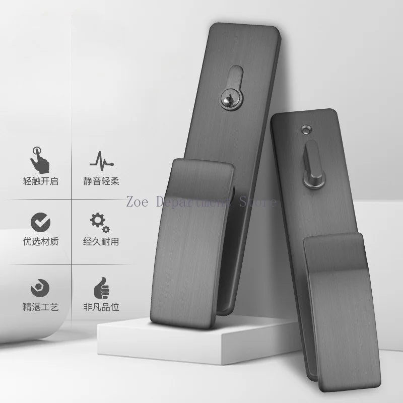 Open with a push, silent door lock indoor household general-purpose mechanical bedroom wooden door room direct push black French
Open with a push, silent door lock indoor household general-purpose mechanical bedroom wooden door room direct push black French
