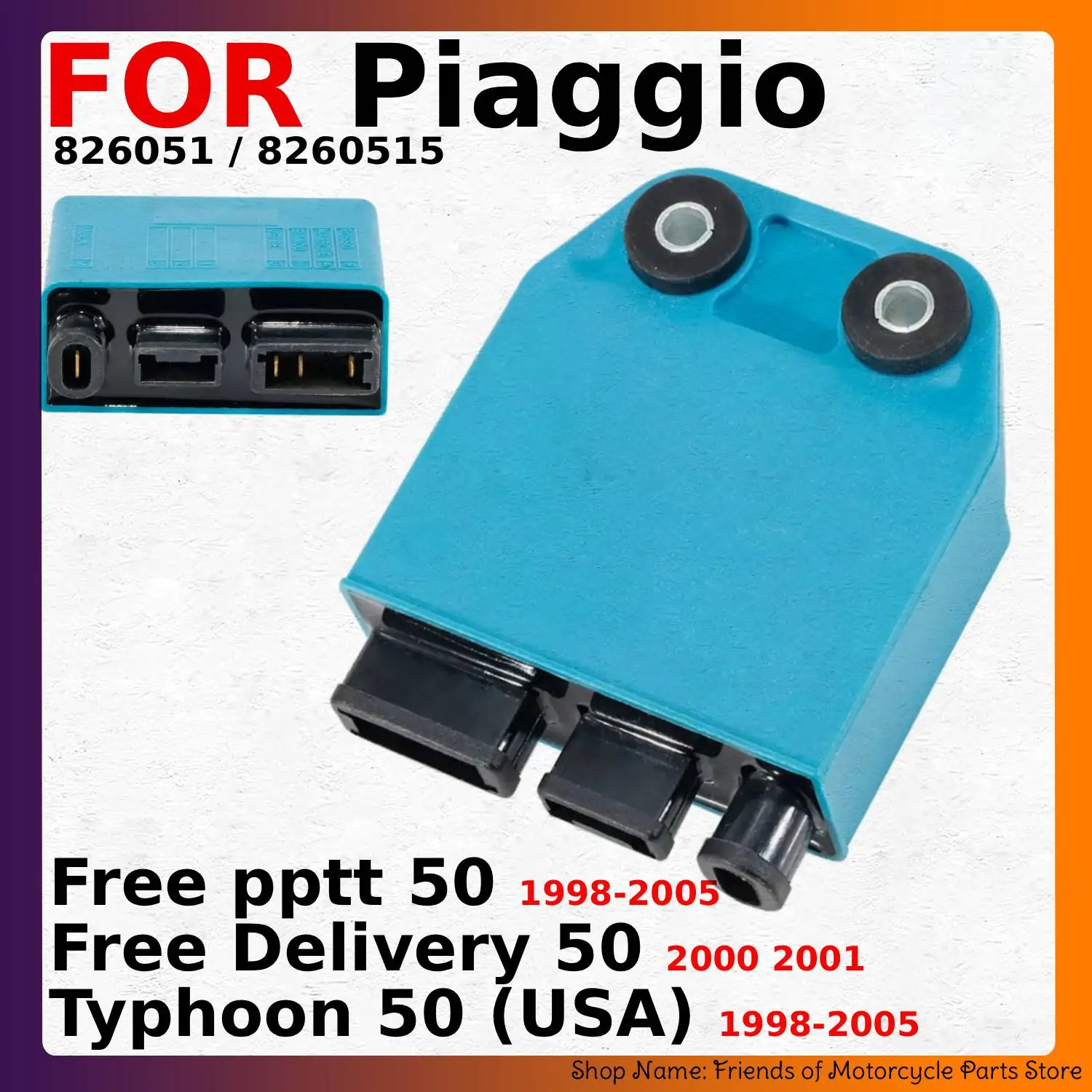 CDI Ignition UNIT ASSY Converter Switch for Piaggio Free pptt 50 / Free Delivery 50 / Typhoon 50 (USA) OEM:826051 / 8260515
CDI Ignition UNIT ASSY Converter Switch for Piaggio Free pptt 50 / Free Delivery 50 / Typhoon 50 (USA) OEM:826051 / 8260515