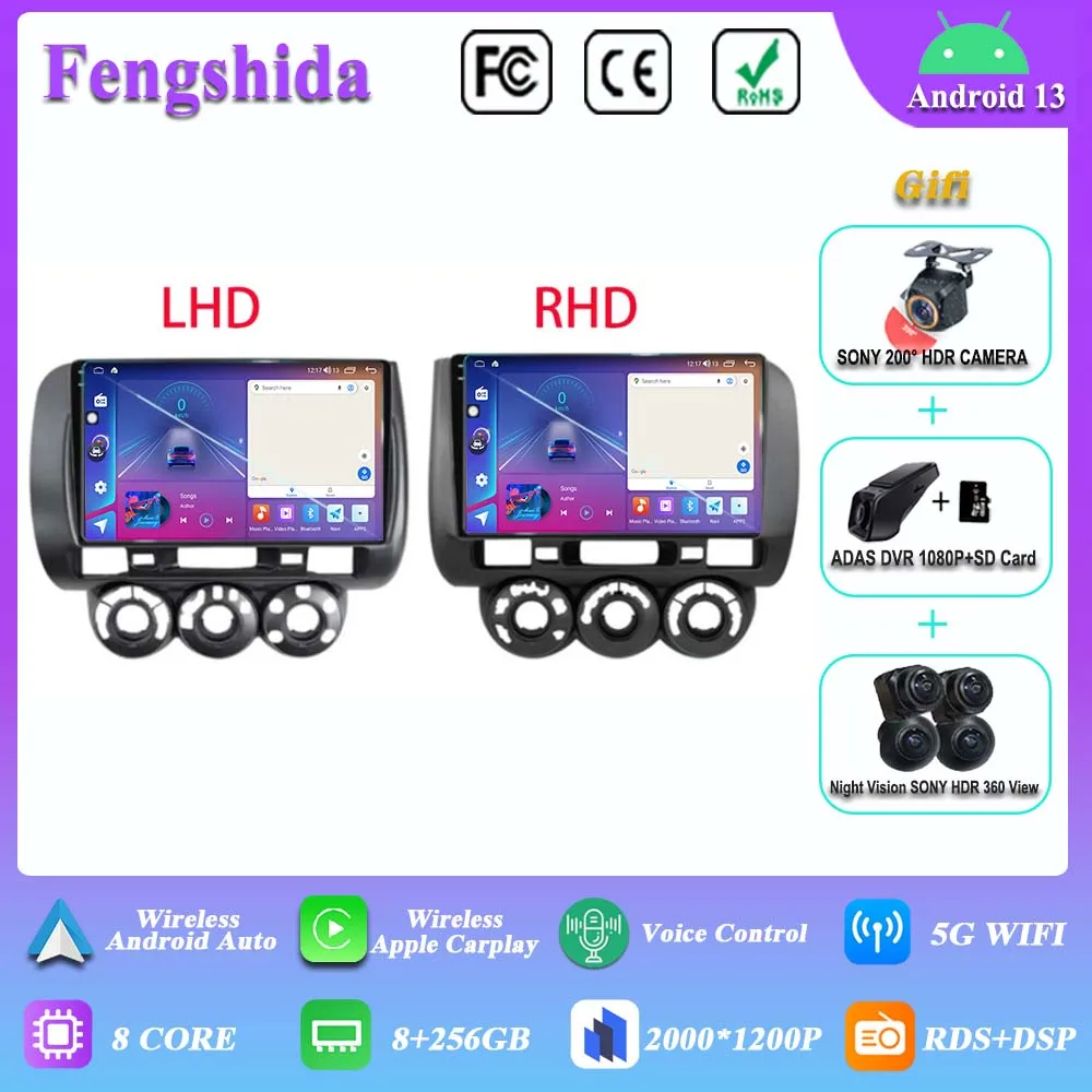 Автомагнитола на Android 13, DVD, мультимедийный плеер для Honda Fit Jazz City 2002, 2003, 2004, 2005, 2006, 2007, GPS-навигация, 7862 ЦП, 2DIN
Автомагнитола на Android 13, DVD, мультимедийный плеер для Honda Fit Jazz City 2002, 2003, 2004, 2005, 2006, 2007, GPS-навигация, 7862 ЦП, 2DIN