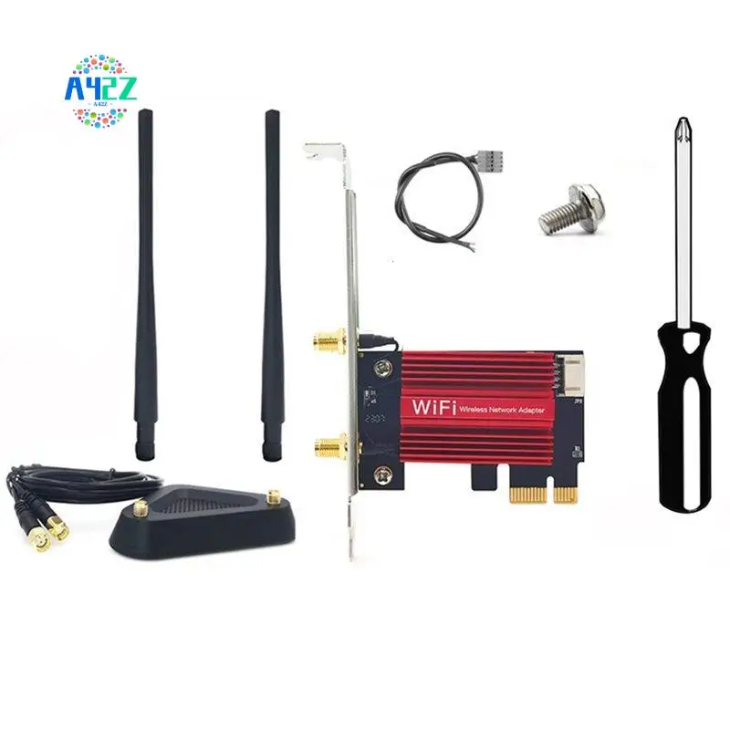 A42Z-3000Mbps Wifi6 AX200 Dual Band 2.4G/5Ghz Pcie Wireless Wifi Adapter 802.11Ac/Ax Bluetooth 5.2 AX200NGW Card For PC
A42Z-3000Mbps Wifi6 AX200 Dual Band 2.4G/5Ghz Pcie Wireless Wifi Adapter 802.11Ac/Ax Bluetooth 5.2 AX200NGW Card For PC