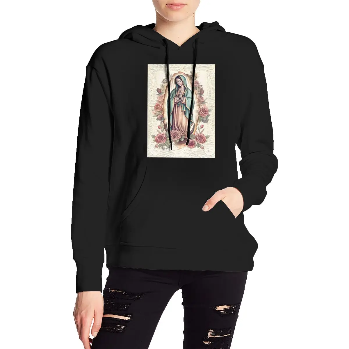 Virgin Mary Of Guadalupe Mexico Catholic Saint Hoodies Pullover Autumn Winter Men's Women's Couple Sweatshirts Long Sleeve Tops
Virgin Mary Of Guadalupe Mexico Catholic Saint Hoodies Pullover Autumn Winter Men's Women's Couple Sweatshirts Long Sleeve Tops