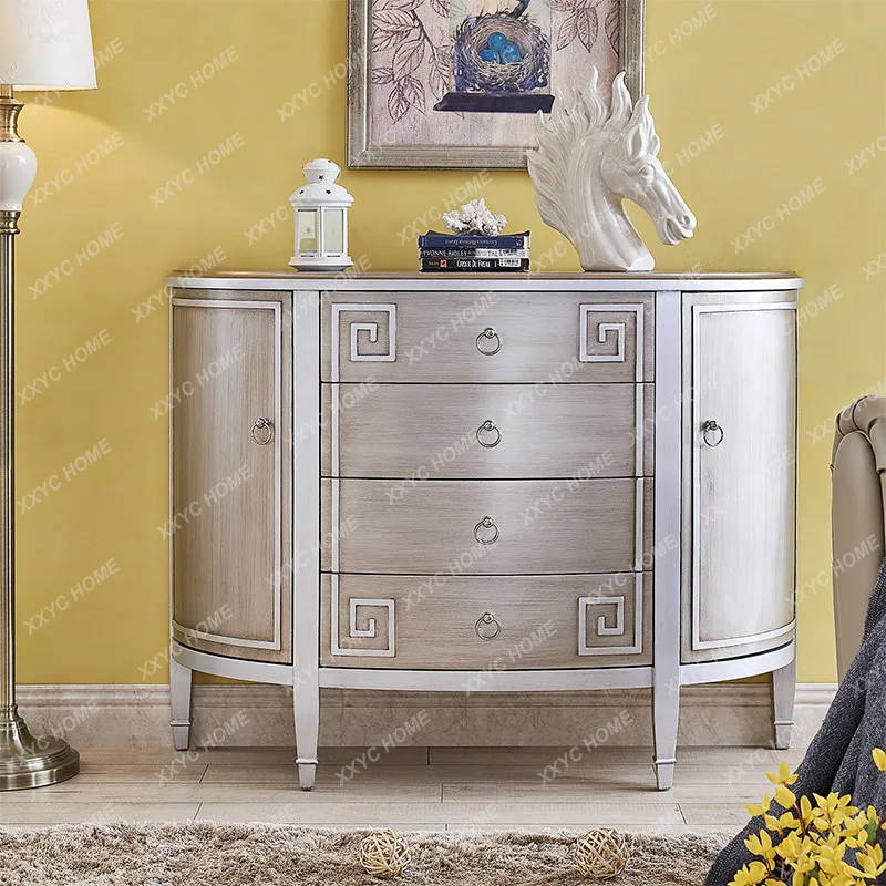 Light luxury solid wood dining side cabinet, living room silver decorative cabinet, storage partition cabinet
Light luxury solid wood dining side cabinet, living room silver decorative cabinet, storage partition cabinet