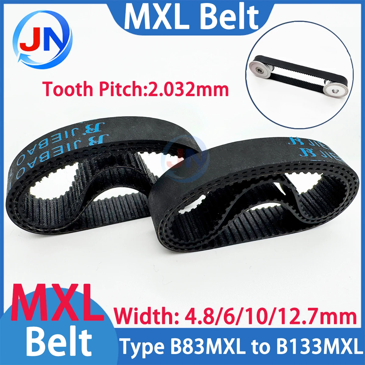 MXL Timing Belt B83MXL B86MXL B105MXL B112MXL B126MXL B133MXL Synchronous Width4.8/6/8/10/12.7mm 3D Printer Rubber Drive Belt
MXL Timing Belt B83MXL B86MXL B105MXL B112MXL B126MXL B133MXL Synchronous Width4.8/6/8/10/12.7mm 3D Printer Rubber Drive Belt