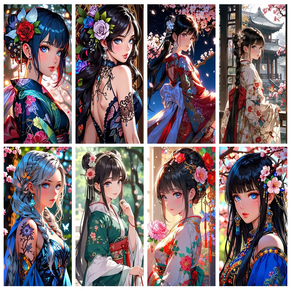 New Japan Anime Girl Diamond Drawing Cartoon Flower Embroidery Mosaic Cross Embroidery DIY Rhinestone Art Home Decoration
New Japan Anime Girl Diamond Drawing Cartoon Flower Embroidery Mosaic Cross Embroidery DIY Rhinestone Art Home Decoration