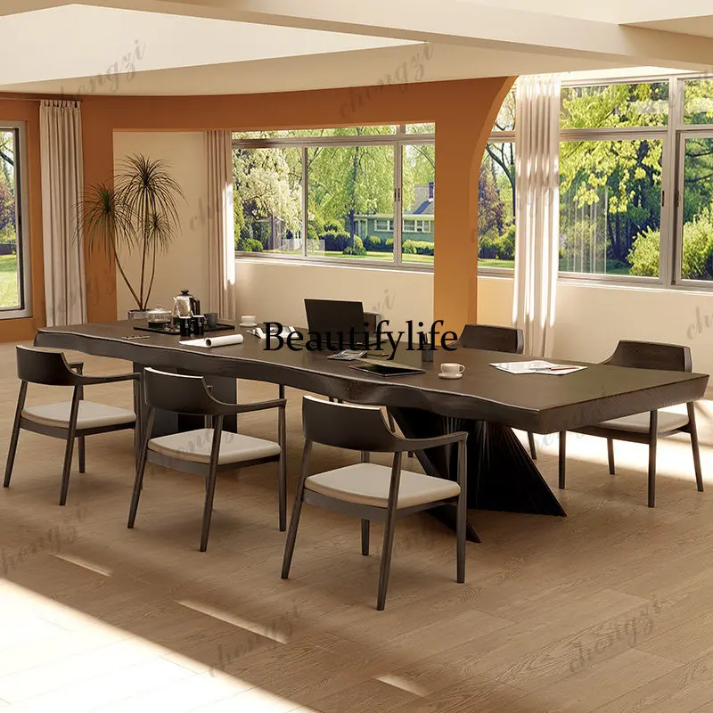 High-end solid wood conference table light luxury high-end desk with tea table integrated reception negotiation
High-end solid wood conference table light luxury high-end desk with tea table integrated reception negotiation
