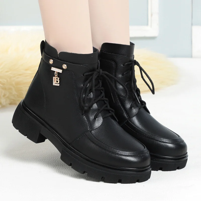 Fashion Winter New Warm Women Black Casual Boots Plus Velvet Comfortable Non-slip All-Match Thick-Soled Cotton Shoes
Fashion Winter New Warm Women Black Casual Boots Plus Velvet Comfortable Non-slip All-Match Thick-Soled Cotton Shoes