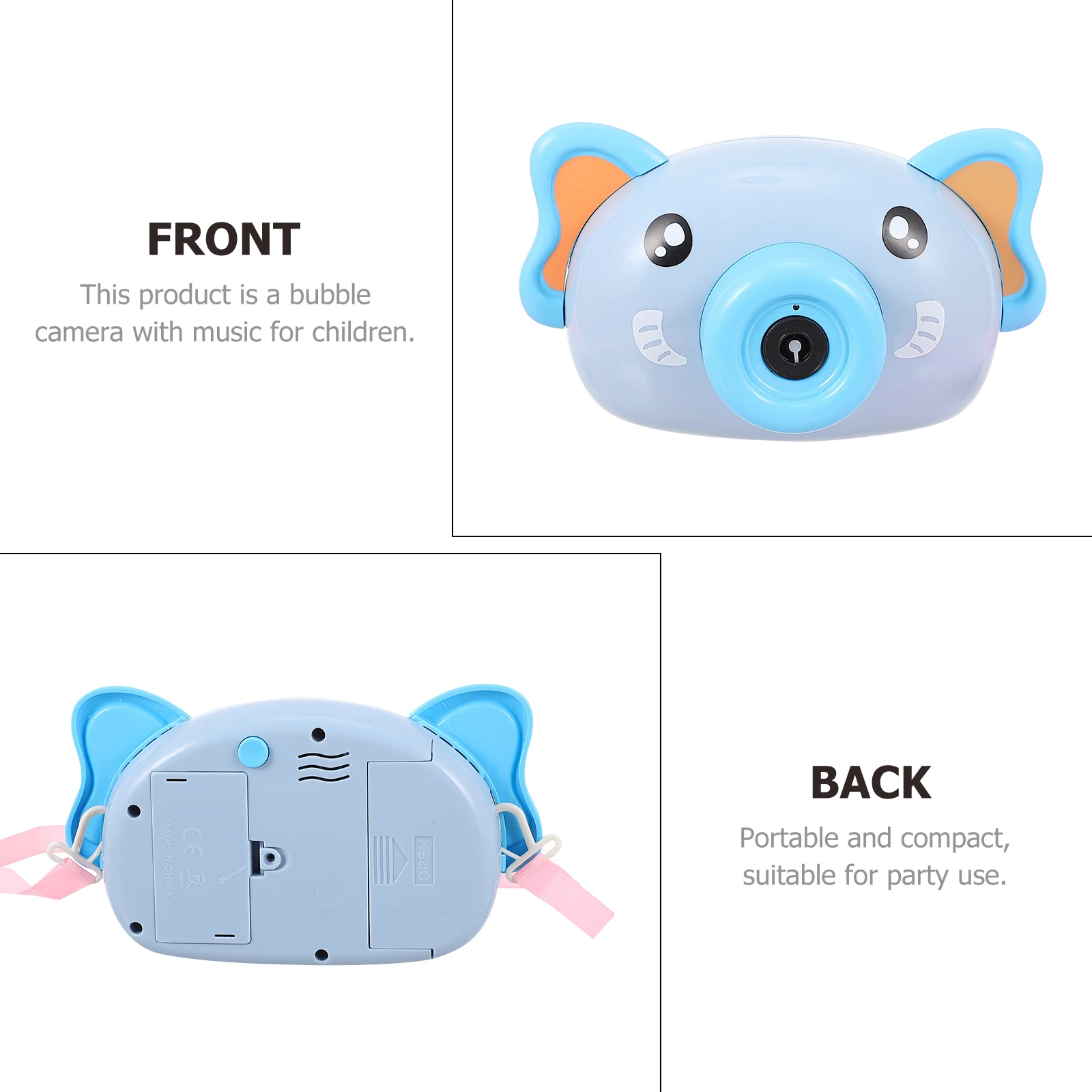 Electric Machine Summer Fun Cartoon Elephant Blower Sturdy Baby Safe 2 Bottles Music Kids
Electric Machine Summer Fun Cartoon Elephant Blower Sturdy Baby Safe 2 Bottles Music Kids