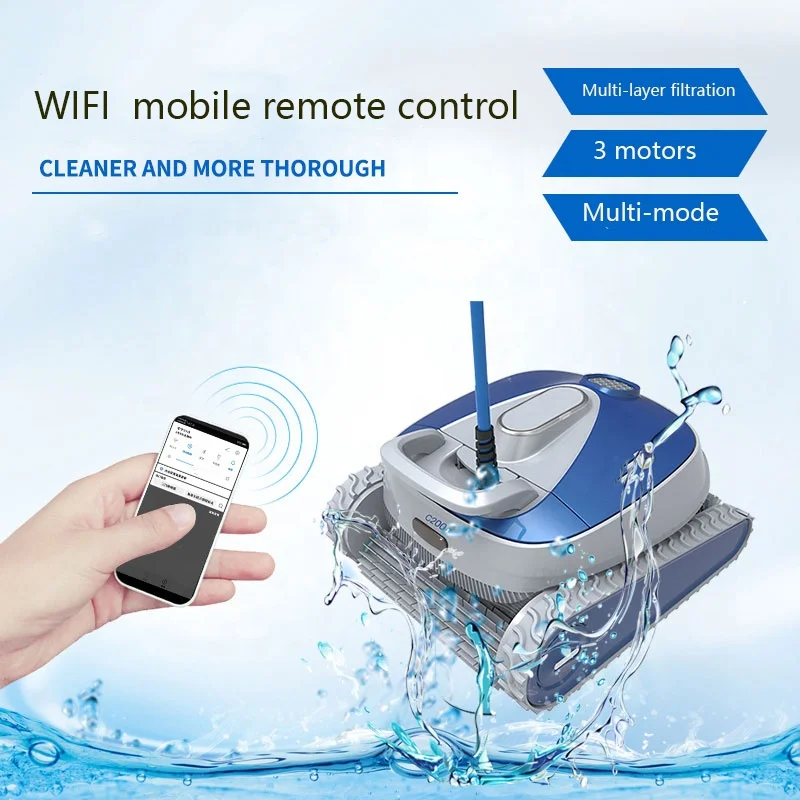 Automatic Robotic Swimming Pool Cleaner Wifi Remote Control Can Climb Walls To Clean And Provide EMAUX Swimming Pool Equipment
Automatic Robotic Swimming Pool Cleaner Wifi Remote Control Can Climb Walls To Clean And Provide EMAUX Swimming Pool Equipment