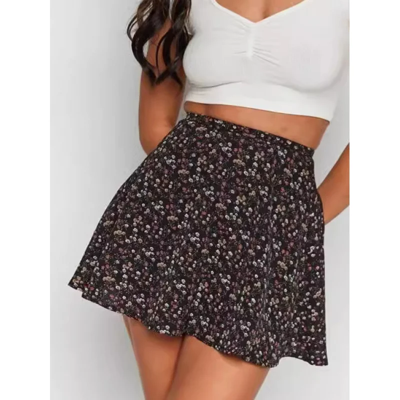 2025 Women's Floral Skirt Chiffon Print Umbrella Skirt Fresh and Sweet Invisible Zipper Short Skirt C001
2025 Women's Floral Skirt Chiffon Print Umbrella Skirt Fresh and Sweet Invisible Zipper Short Skirt C001