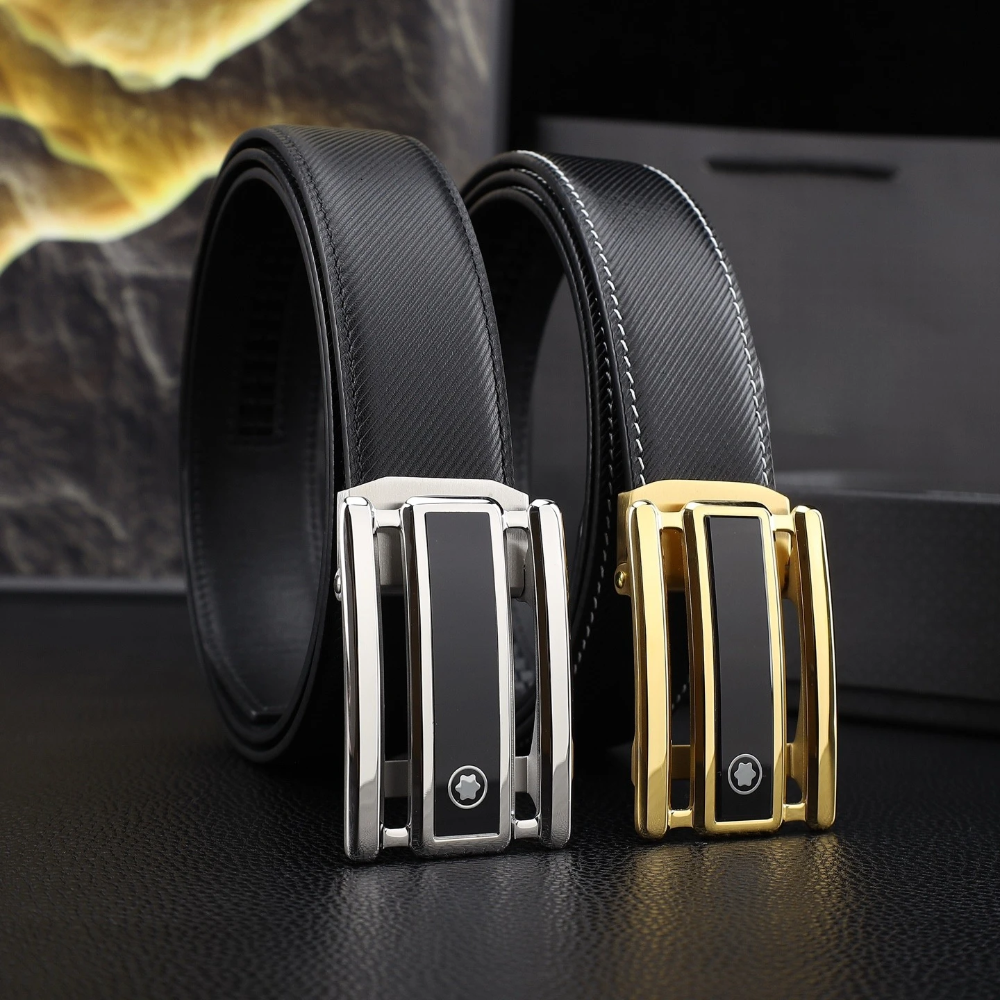 Men Auto Buckle Leather Belt 35MM Width Premium 316 Steel Buckle Anti-fade Embossed Soft Leather Business Waist Strap
Men Auto Buckle Leather Belt 35MM Width Premium 316 Steel Buckle Anti-fade Embossed Soft Leather Business Waist Strap