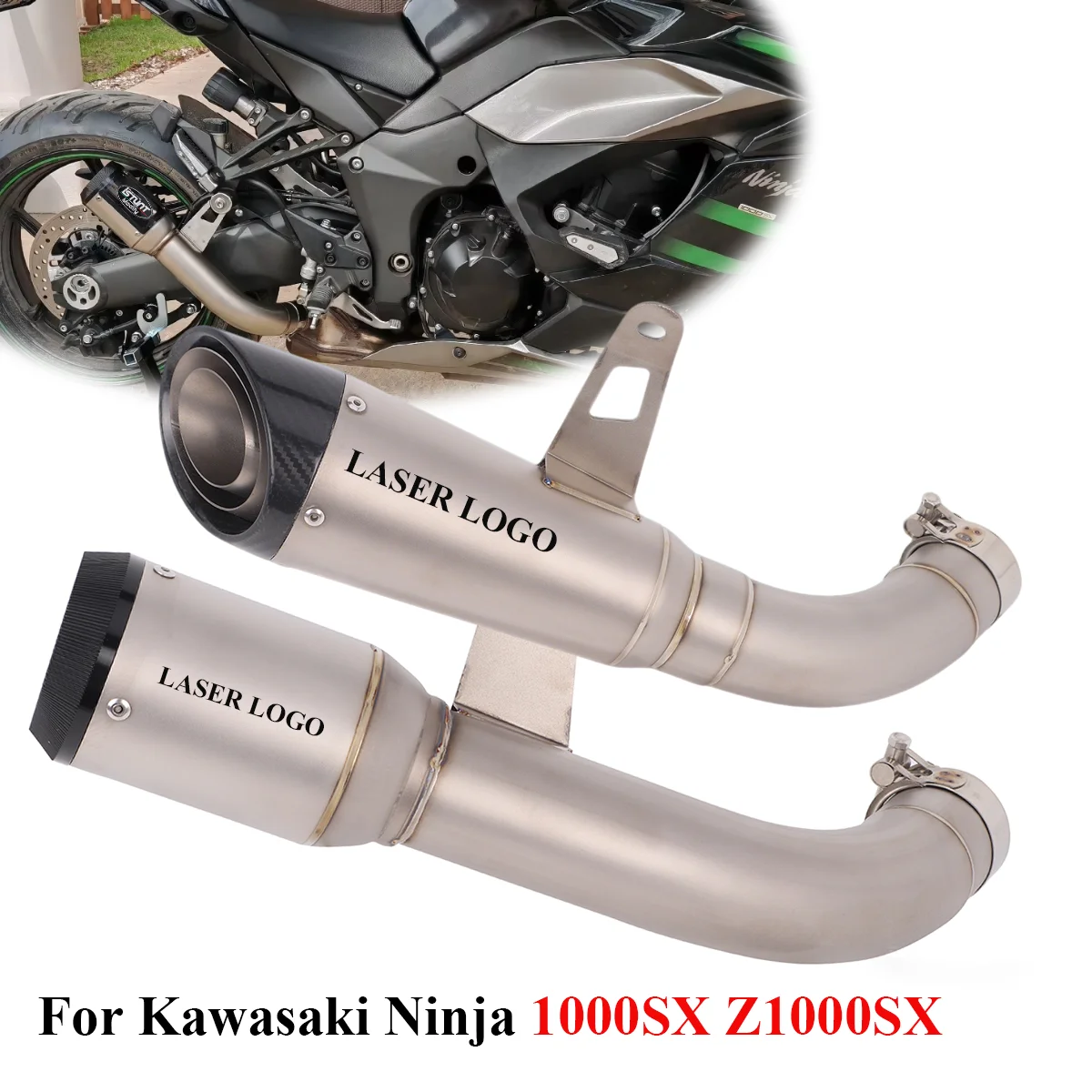 Muffler For Kawasaki Ninja 1000SX Z1000SX Z1100SE 2021-2025 Motorcycle Exhaust Middle Link Pipe Slip On Escape 1000sx Exhaust
Muffler For Kawasaki Ninja 1000SX Z1000SX Z1100SE 2021-2025 Motorcycle Exhaust Middle Link Pipe Slip On Escape 1000sx Exhaust
