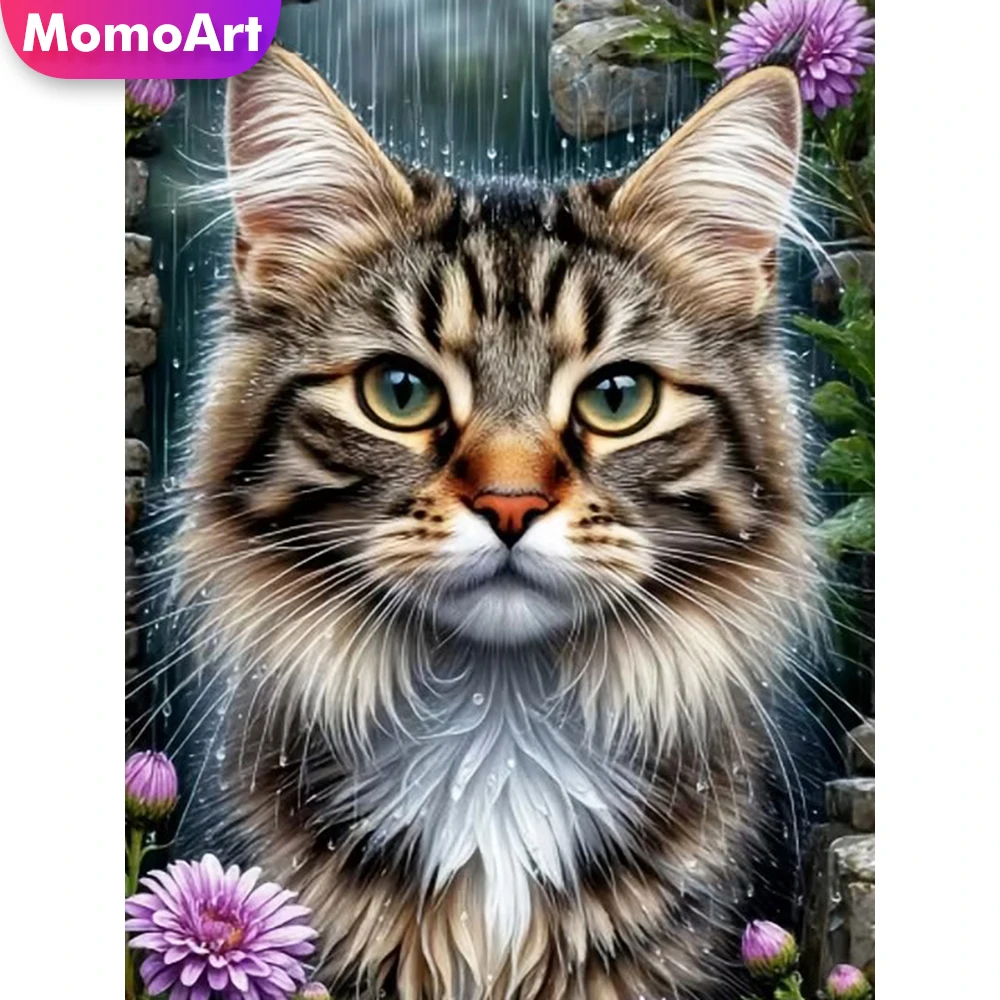 Алмазная мозаика Momoart: Картина с кошкой, DIY-набор для взрослых и начинающих, вышивка стразами, декор для дома
Алмазная мозаика Momoart: Картина с кошкой, DIY-набор для взрослых и начинающих, вышивка стразами, декор для дома