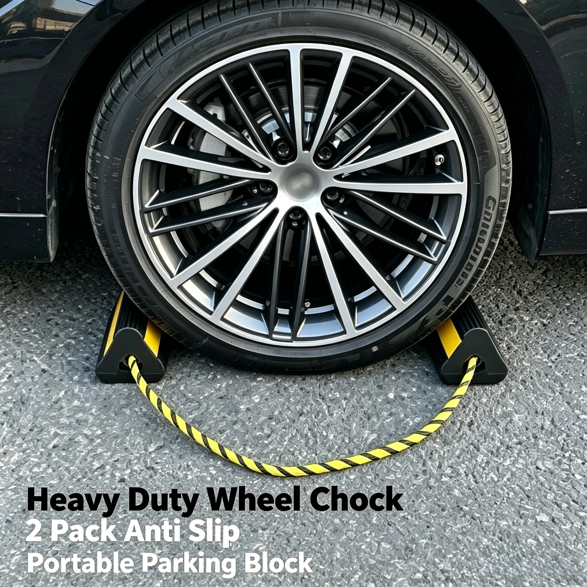 Portable 2 Pack Heavy Duty Rubber Wheel Chock Anti Slip Tire Stop Block Parking Wedge for Truck Trailer RV Camper Vehicle
Portable 2 Pack Heavy Duty Rubber Wheel Chock Anti Slip Tire Stop Block Parking Wedge for Truck Trailer RV Camper Vehicle