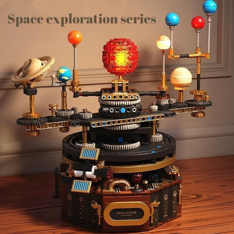 Eight Planets Solar System Rotating Globe Model Electronic Building Blocks Puzzle Science Education Assembled DIY Toy Gift
Eight Planets Solar System Rotating Globe Model Electronic Building Blocks Puzzle Science Education Assembled DIY Toy Gift