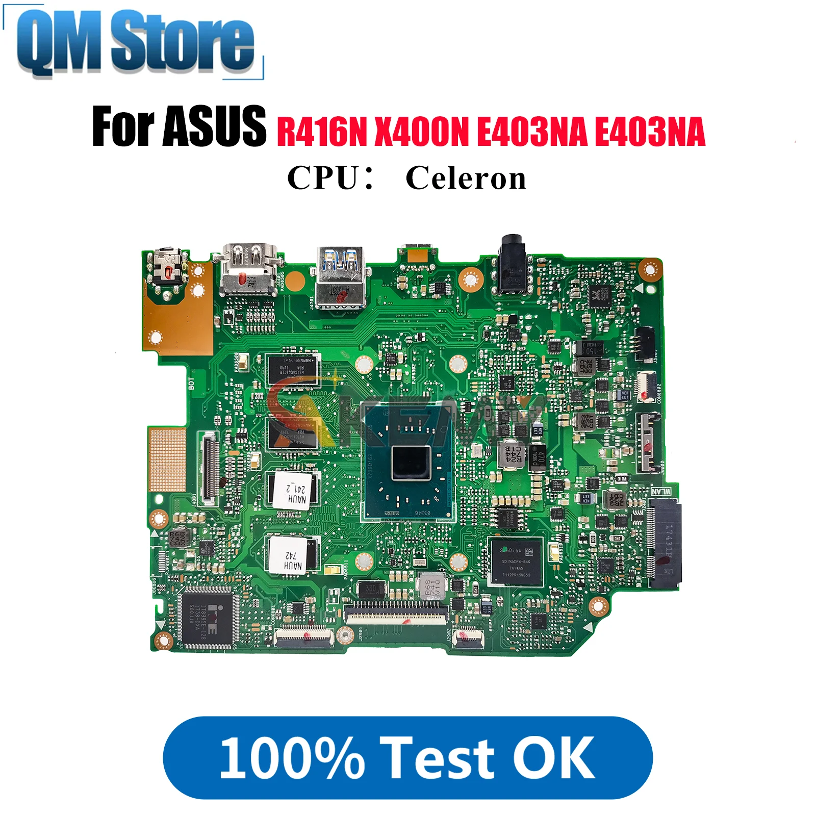 E403NA Laptop Motherboard For ASUS EeeBook X400N R416N E403N E403NA Notebook Mainboard With Celeron CPU 100% tests OK fast ship
E403NA Laptop Motherboard For ASUS EeeBook X400N R416N E403N E403NA Notebook Mainboard With Celeron CPU 100% tests OK fast ship