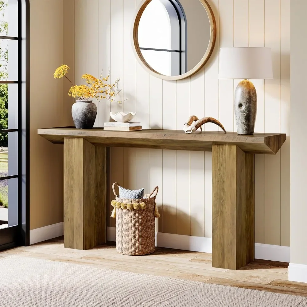 63-Inch Long Console Table for Entryway, Farmhouse Wood Sofa Table Behind Couch for Living Room, Hallway, Entrance
63-Inch Long Console Table for Entryway, Farmhouse Wood Sofa Table Behind Couch for Living Room, Hallway, Entrance