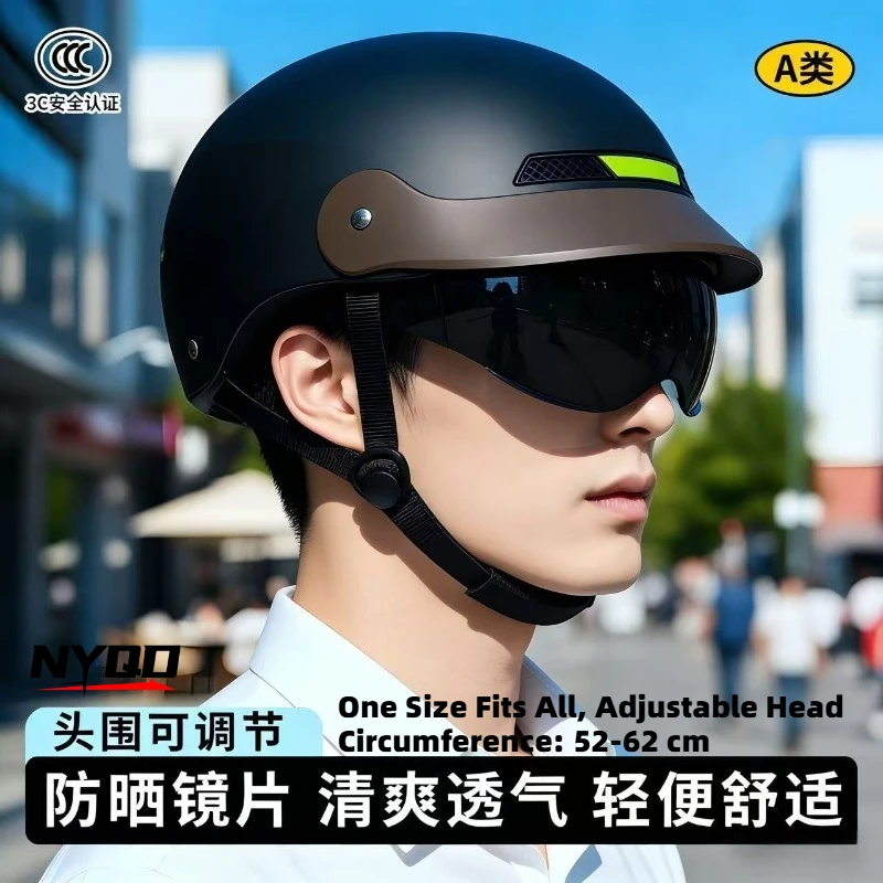 3C Certified Electric Bike Helmet Summer Sun Protection Lightweight Breathable Safety Cycling Helmet for Men Women
3C Certified Electric Bike Helmet Summer Sun Protection Lightweight Breathable Safety Cycling Helmet for Men Women
