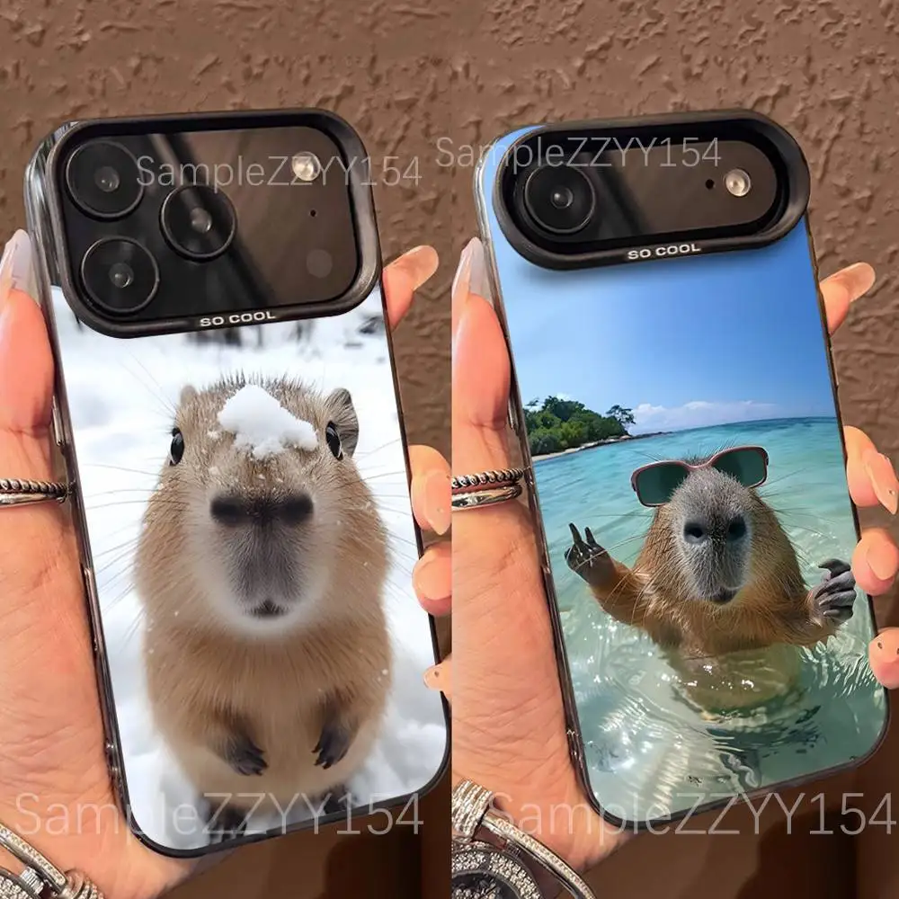 Cute Capybara Phone Case For 15,16,17,13,14,11,12,Pro,Max,Plus,E,Air,Mini Color Shockproof Back Matte Cover
Cute Capybara Phone Case For 15,16,17,13,14,11,12,Pro,Max,Plus,E,Air,Mini Color Shockproof Back Matte Cover