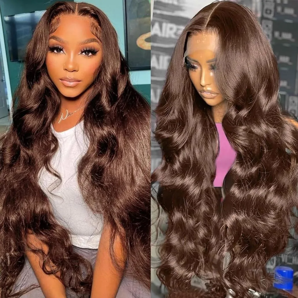 Chocolate Brown Body Wave 13x4 Transparent Lace Front Wig Human Hair Wigs 220% Density 13x6 Lace Frontal Human Hair Wig 42 Inch
Chocolate Brown Body Wave 13x4 Transparent Lace Front Wig Human Hair Wigs 220% Density 13x6 Lace Frontal Human Hair Wig 42 Inch