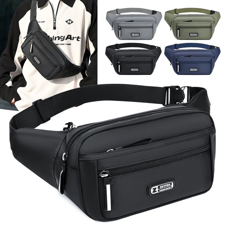 Large Capacity Men Waist Bag Casual Nylon Anti-theft Chest Bag Outdoor Travel Waterproof Sports Mobile Phone Bag
Large Capacity Men Waist Bag Casual Nylon Anti-theft Chest Bag Outdoor Travel Waterproof Sports Mobile Phone Bag
