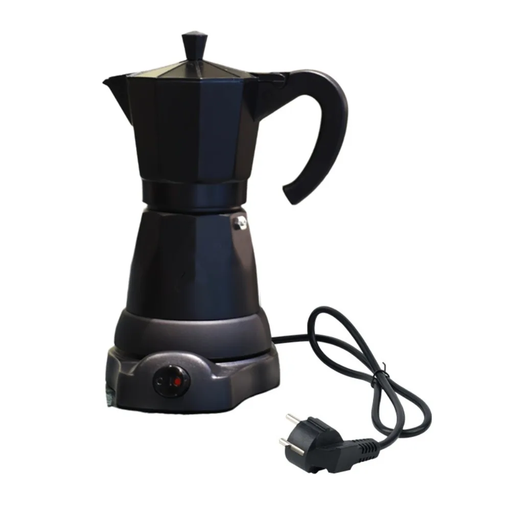 Safe 6 Cup Electric Espresso Mocha Pot Detachable Aluminum Coffee Pot Fast Brewing Electric Coffee Maker Stove
Safe 6 Cup Electric Espresso Mocha Pot Detachable Aluminum Coffee Pot Fast Brewing Electric Coffee Maker Stove