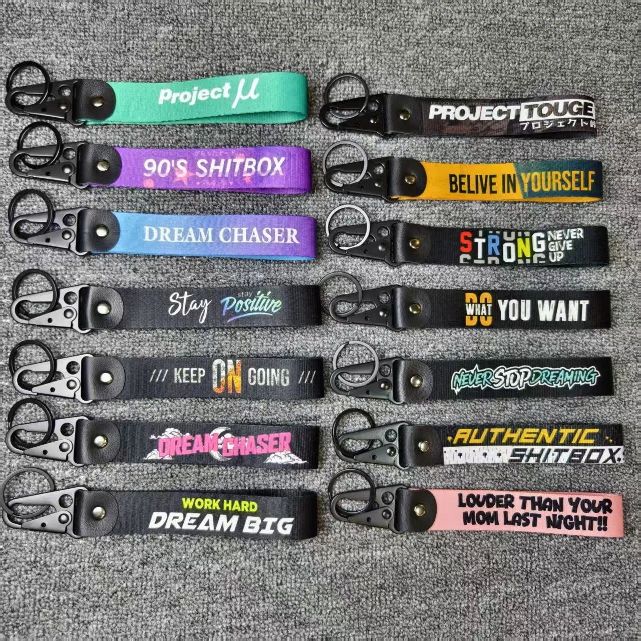 JDM Cute Key Strap Anime Car Girls Keychain Holder Car Motorcycle Key Ring Japanese Style Key Chain Pendant Auto Accessory
JDM Cute Key Strap Anime Car Girls Keychain Holder Car Motorcycle Key Ring Japanese Style Key Chain Pendant Auto Accessory