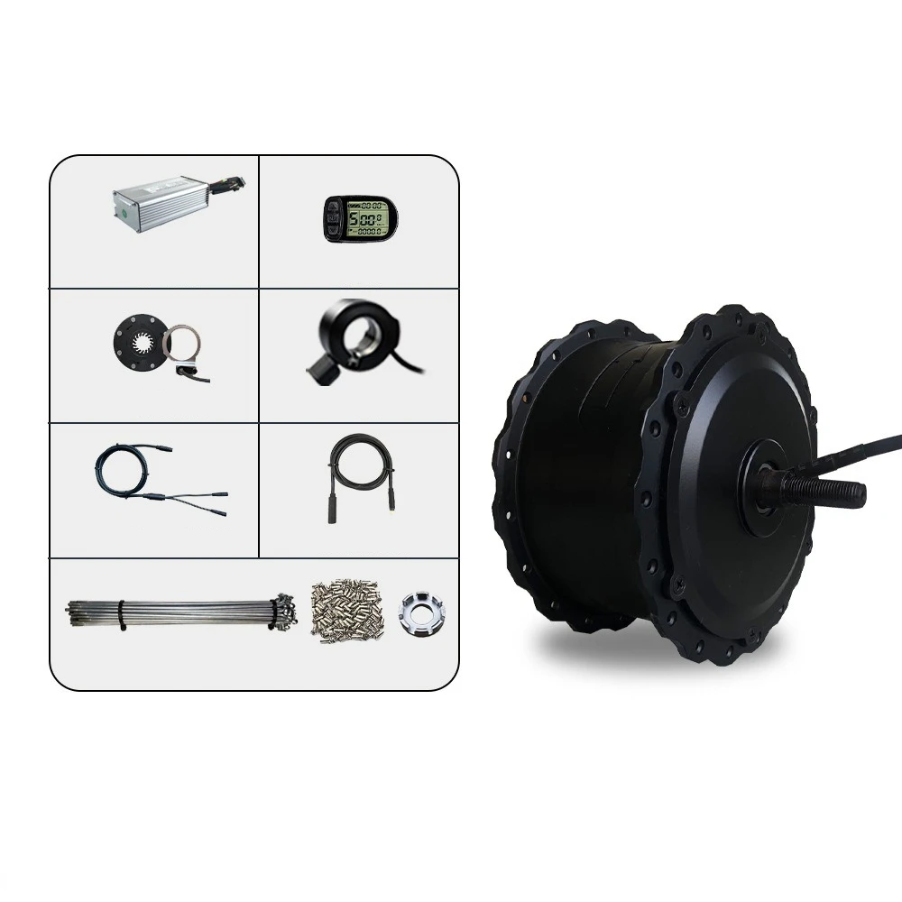 36V500W Front Geared Motor Conversion Kit 32-35km/h 59-66Nm Torque M12/160mm Disc 1:4.5 for Snowmobile/ATV/UTV No-Spoke-Lacing
36V500W Front Geared Motor Conversion Kit 32-35km/h 59-66Nm Torque M12/160mm Disc 1:4.5 for Snowmobile/ATV/UTV No-Spoke-Lacing