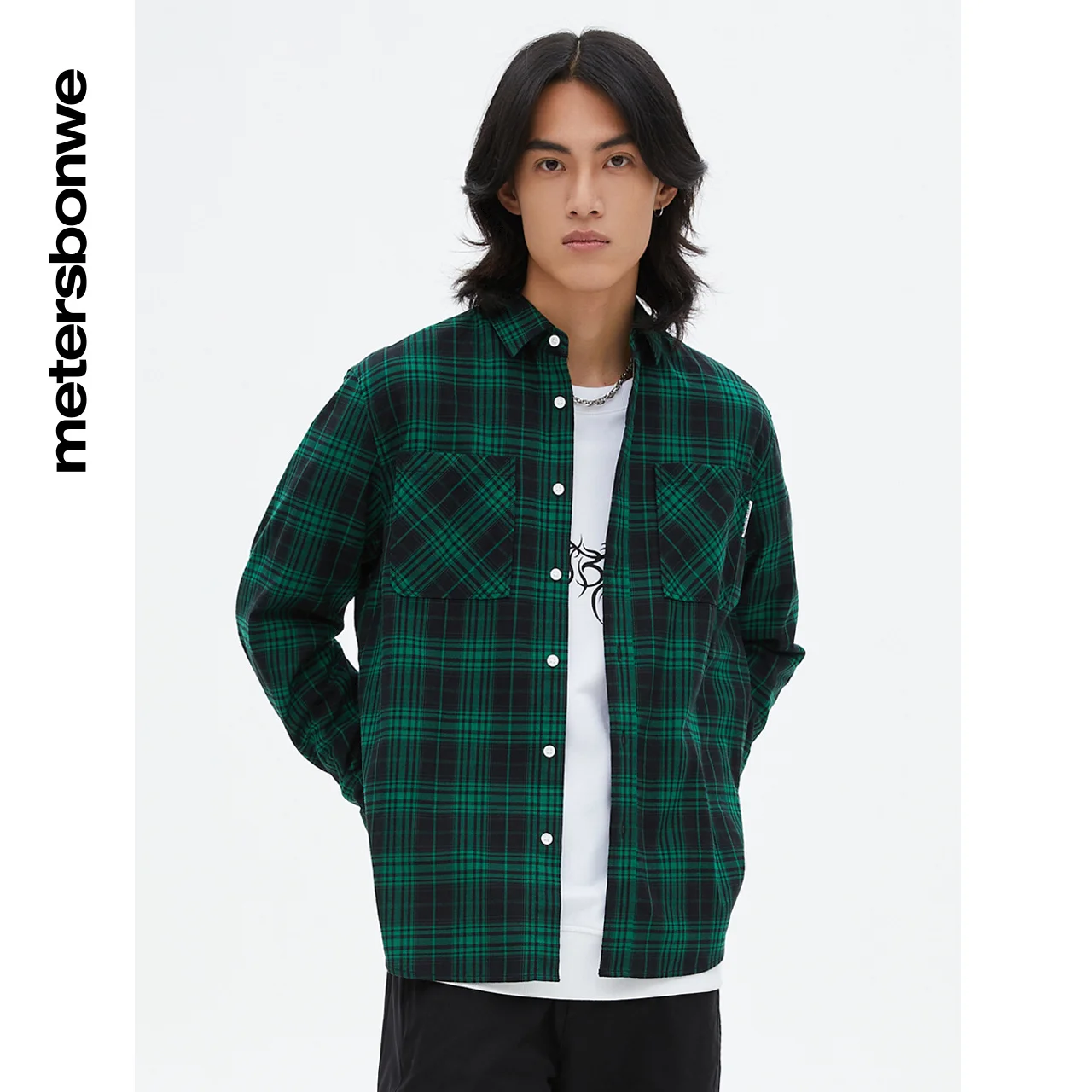 Metersbonwe Plaid Shirt Men Spring Autumn Casual Shirt Comfortable Pure Cotton With Trendy Brand High-Quality Top
Metersbonwe Plaid Shirt Men Spring Autumn Casual Shirt Comfortable Pure Cotton With Trendy Brand High-Quality Top