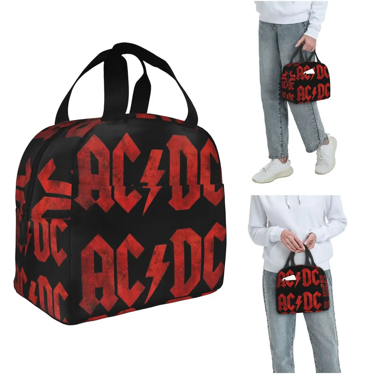 AC - DC Rock Music Band Jagged Logo Insulated Lunch Bag for Women Kids Portable Food Boxes Thermal Lunch Box Tote
AC - DC Rock Music Band Jagged Logo Insulated Lunch Bag for Women Kids Portable Food Boxes Thermal Lunch Box Tote