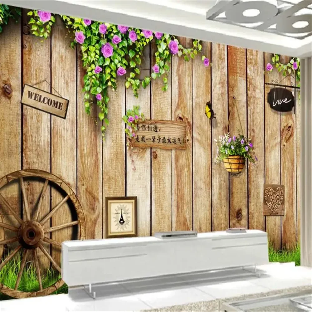 Custom 3d wallpaper mural wood rose rose coffee bar KTV background wall papers home decor papel pintado de pared stickers
Custom 3d wallpaper mural wood rose rose coffee bar KTV background wall papers home decor papel pintado de pared stickers