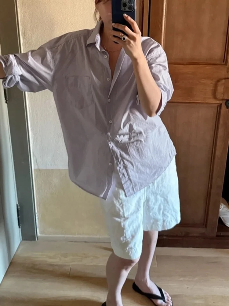 Lazy Design Pure Color Long Sve irt Flip Collar Comfortable Breathable Cotton Commute Sle Early Autumn Women's irt
Lazy Design Pure Color Long Sve irt Flip Collar Comfortable Breathable Cotton Commute Sle Early Autumn Women's irt