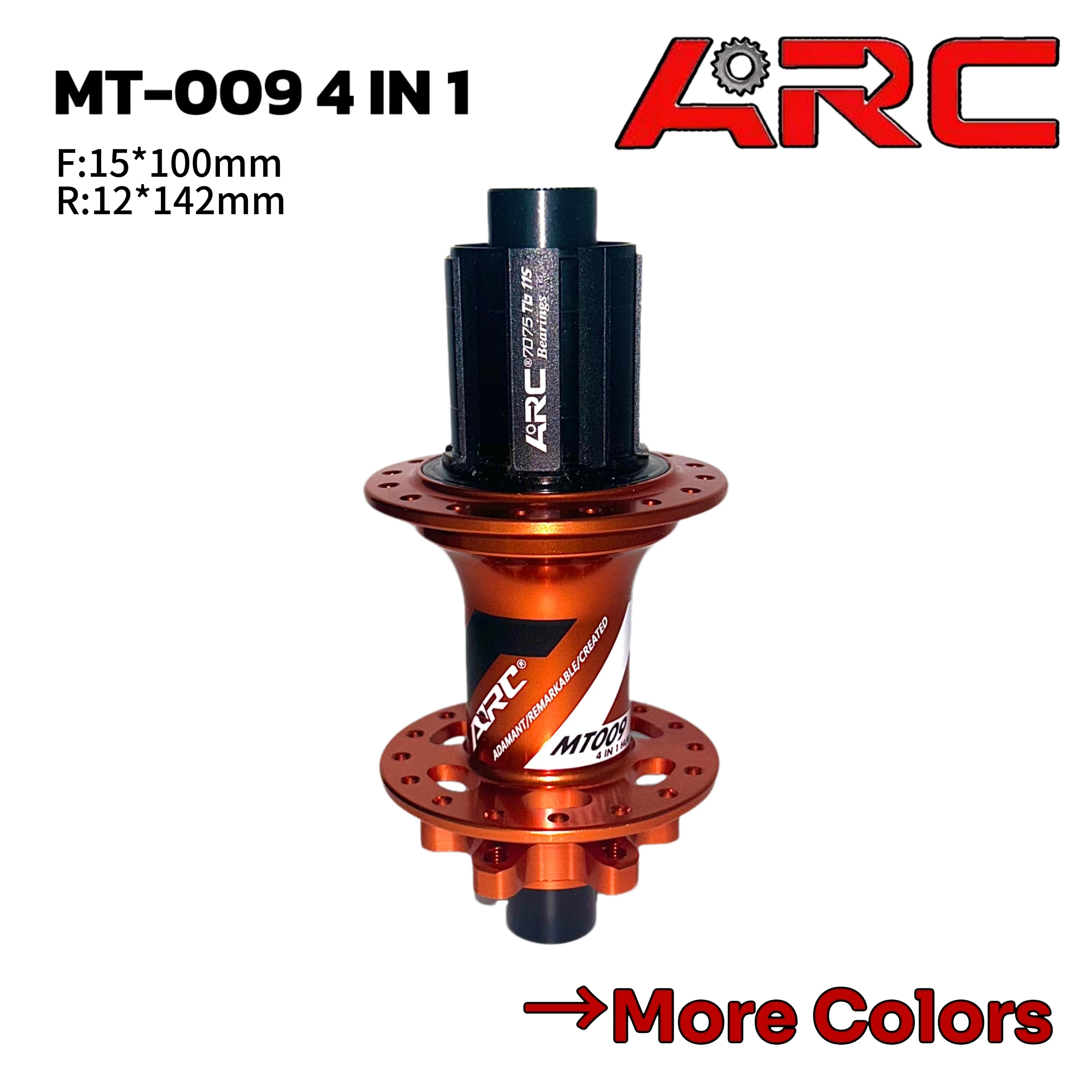 ARC MT009 Front/Rear 32 Holes MTB Hub 12 Speed 6 Pawls 3 Teeth 114 Clicks Disc Brake Bearing Thru Axle Hub With HG/MS/XD single
ARC MT009 Front/Rear 32 Holes MTB Hub 12 Speed 6 Pawls 3 Teeth 114 Clicks Disc Brake Bearing Thru Axle Hub With HG/MS/XD single