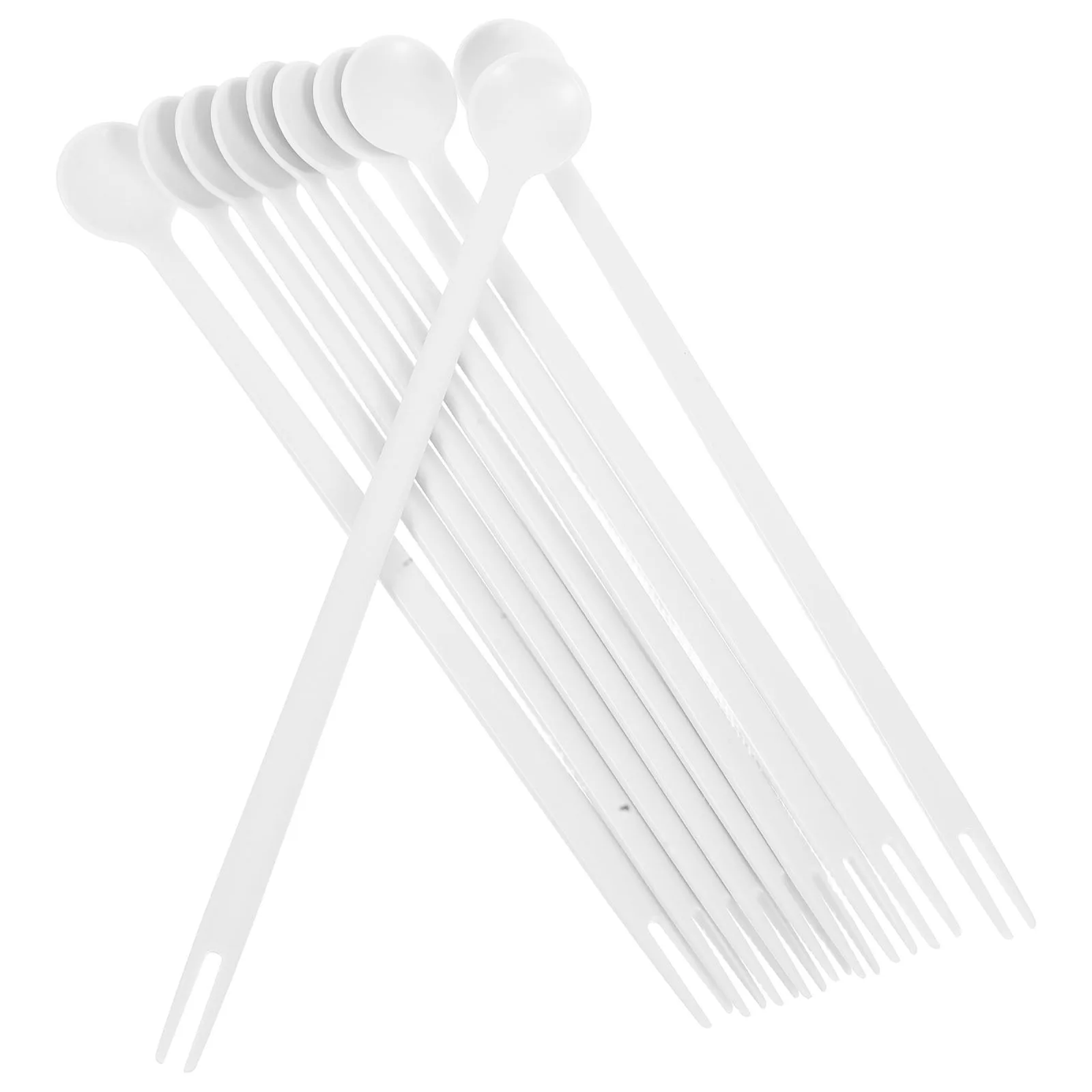 10 Pcs Fruit Stick Dual Head Spoon Fork Convenient Long Handle Flavors Drink Stirrers Forks Plastic Stirring Appetizer Headed
10 Pcs Fruit Stick Dual Head Spoon Fork Convenient Long Handle Flavors Drink Stirrers Forks Plastic Stirring Appetizer Headed