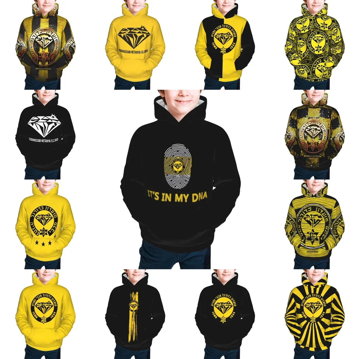 Maccabi Netanya Children's Pullover Hoodie Youth Sweatshirt Kids Casual Hooded Hoodies Youth Sportswear Tracksuit
Maccabi Netanya Children's Pullover Hoodie Youth Sweatshirt Kids Casual Hooded Hoodies Youth Sportswear Tracksuit