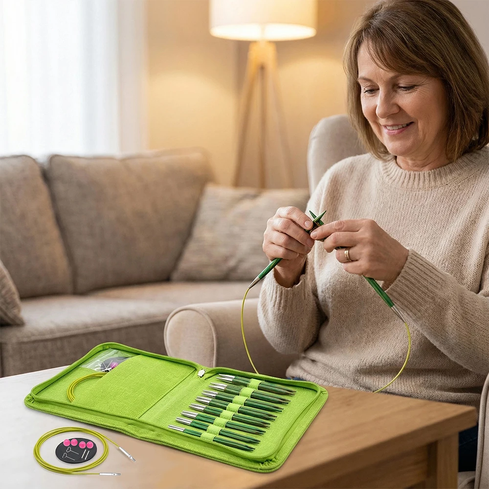 Набор сменных круговых спиц, 8 пар сменных круговых спиц из березового дерева, 3,5 мм-6,5 мм
Набор сменных круговых спиц, 8 пар сменных круговых спиц из березового дерева, 3,5 мм-6,5 мм