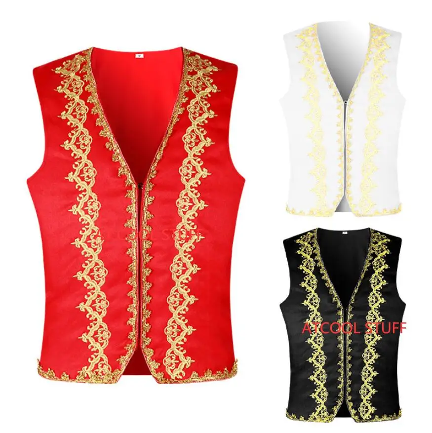 Stylish Baroque Vest Men Medieval Cosplay Jacket Vest Victorian Prince Bavarian Waistcoat Stage Drama Opera Outfit
Stylish Baroque Vest Men Medieval Cosplay Jacket Vest Victorian Prince Bavarian Waistcoat Stage Drama Opera Outfit